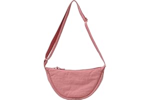 DWDC Borsa a Tracolla,Borsa a Tracolla per Donna Borsa a Tracolla Piccola in Nylon a Mezzaluna Morbida Borsa a Tracolla Casual Borsa a Tracolla Zaino a Tracolla