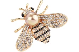 U-K Ape Big Faux Perla Strass Spilla Spilla Spilla Sciarpa Abbigliamento Decorazione Gioielli Creativo e Utile Design Durevole, Perla