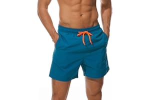 Arcweg Pantaloncini Uomo Ragazzo Calzoncini da Bagno Costumi Mare Surf Boxer 100% Poliestere Asciugatura Rapida Pantaloncini da Spiaggia Piscina Taglia 38-48