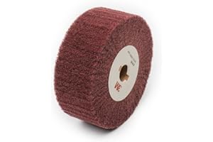 ARMYJY 12,7 cm Nylonfaser Polierscheibe 320# Polierscheibe Nylon Schleifscheibe Vlies Fächerscheibe Polierscheibe