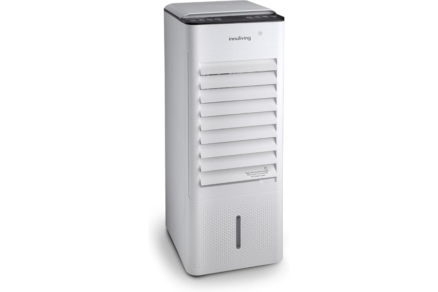 Innoliving INN-508NEW 7 Litre Hot/Cold Air Cooler, with Heat Function, Touch Panel, Digital Display, Remote Control, 3 Speed, 140° Oscillation, Removable Tank
