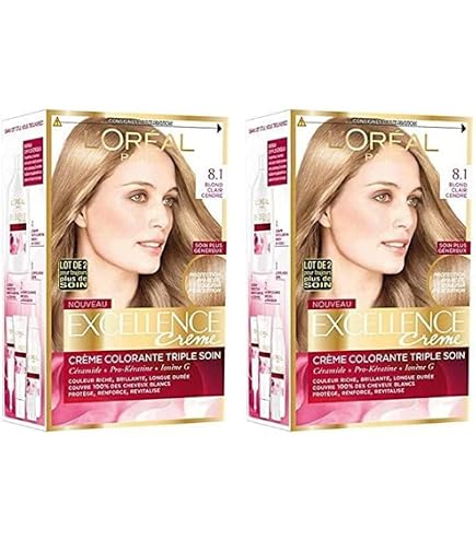 Lot De 3 Colorations L'Oréal Blond Très Très Clair Ivoire - Crème Nuancée, Pour Cheveux Colorés