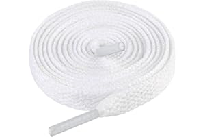 LARGERED Lacci Scarpe,Stringhe Scarpe per Sportive Casual Sneakers,Lacci per Uomo e Donna,Lacci per Scarpe Piatti 8mm Larghe,Lacci per scarpe piatte spesse per scarpe da ginnastica(75cm-180cm)