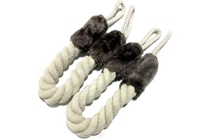 ASFWAGQ Türstopper Klinke, 2 Stück klemmschutz für türen, Baumwolle Türkordel Klemmschutz, Baumwolle Klinke Türenzuschlagen zu vermeiden, für Türen Haustier und Kinder Fingerschutz tür klemmschutz türklinke