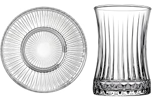 CiCi HOME Favori Lot de 12 pièces à thé turcs aspect cristal 170 ml