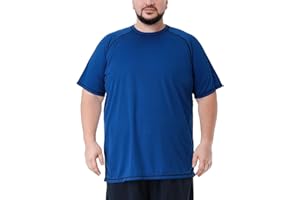 IDTSWCH Herren große größen Übergröße Schwimmshirt Rash Guard Männer Schutz Beach T-Shirt Shortsleeve