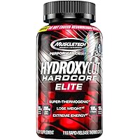 Muscletech Performance Series Hydroxycut Hardcore Elite (250mg Caffeine Anhydrous, 200mg Green Coffee, 100mg L-Theanine…