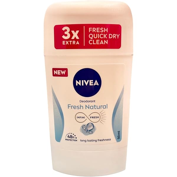 NIVEA Lot De 2 Bâtons De 50 Ml De Gel Naturel Frais Pour
