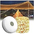 10M Guirlande Lumineuse Escamotable , Solaire Et Chargement USB LED Guirlande Camping Avec 8 Modes Declairage Telecommande Etanche Exterieur Lampe Camping Pour Tente Jardin Fete Trekking 88699841