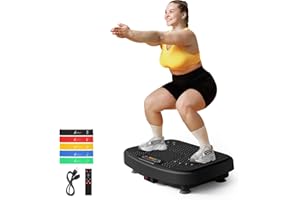 Vibration Plate Exercise Machine for Lymphatic Drainage Weight Loss,SoftGym Power Vibration Plate 300-400 Lbs Capacity Full Whole Body Workout Vibration Platform,Waver Vibration Plate for Home Fitness