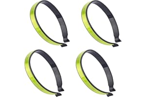 ECEOTHSY Clips Reflectantes Para Pantalones De Ciclismo, Pinzas Elásticas Para Bicicleta Recubiertas De PVC, Accesorios De Seguridad Para Ciclistas, Adecuados Para Actividades Nocturnas Deportes Al Aire Libre