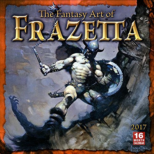 Book's Cover of The Fantasy Art of Frazetta 2017 Calendar