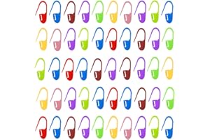 ZELHYEUU Maschenmarkierer, 50 Stück Strickzubehör Maschenmarkierer, Maschenmarkierer Stricken, Maschenmarkierer Verriegeln, für Stricken, Häkeln Oder Basteln (Farbe Zufällig)