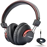 Avantree Audition 40 hr Wireless / Wired Bluetooth 4.0 & NFC Deep Bass Over-the-Ear Headphones With Mic, aptX Hi-Fi Sound, Li