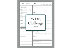 75 Day Challenge Journal: Your Ultimate Companion for Mental Toughness, Discipline, and Growth