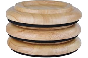 KingPoint Hardwood Grand Piano Caster Cups 6 Colors Set of 3 Furniture Leg Pads Protection