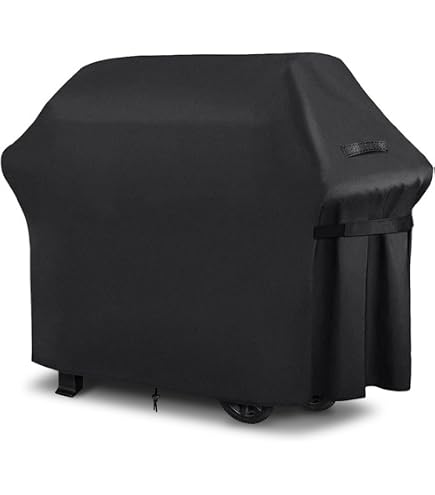 Housse De Protection Barbecue 145x61x117cm - Tissu Oxford 210D Anti-UV - Cordon Ajustable