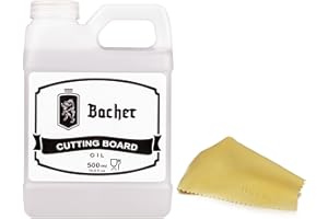 ‎BACHER BACHER Olej do desek do krojenia, bloków rzeźniczych, drewnianych blatów roboczych – 500 ml