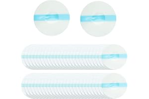 STARKVISTA Wodoodporne plastry samoprzylepne do czujników Freestyle Libre 2, nieklejące się, trwałe osłony czujników CGM, rozszerzona ochrona (50 szt., przezroczysty niebieski)