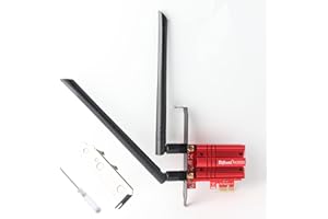 Carte WiFi, Ziyituod WiFi 6 AX3000E Carte WiFi PCIE avec Bluetooth 5.2 Tri-Bandes 6GHz/ 5GHz/ 2.4GHz Carte Réseau avec MU-MIMO, OFDMA, Latence Ultra Faible, pour Windows 10/11 64bit