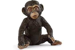 schleich Wild Life Chimpanzee Boy 14884 Detailed Animal Figures Zoo Toy Great Gift for Boys and Girls Decoration for Birthday Toy from 3 Years 4 x 5 x 4 cm