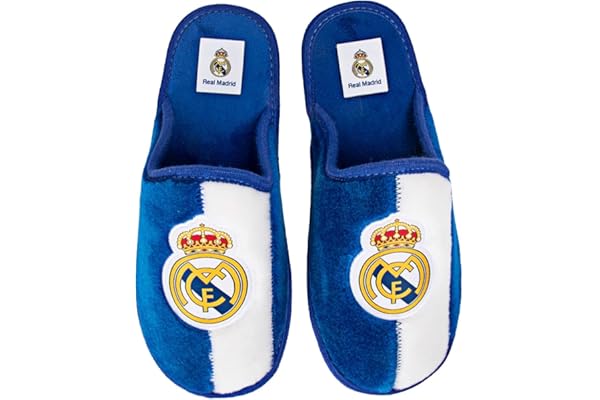MARPEN SLIPPERS, Zapatillas de casa Real Madrid CF Oficiales Temporada 24/25 para Hombre o Mujer, Ligeras de Invierno