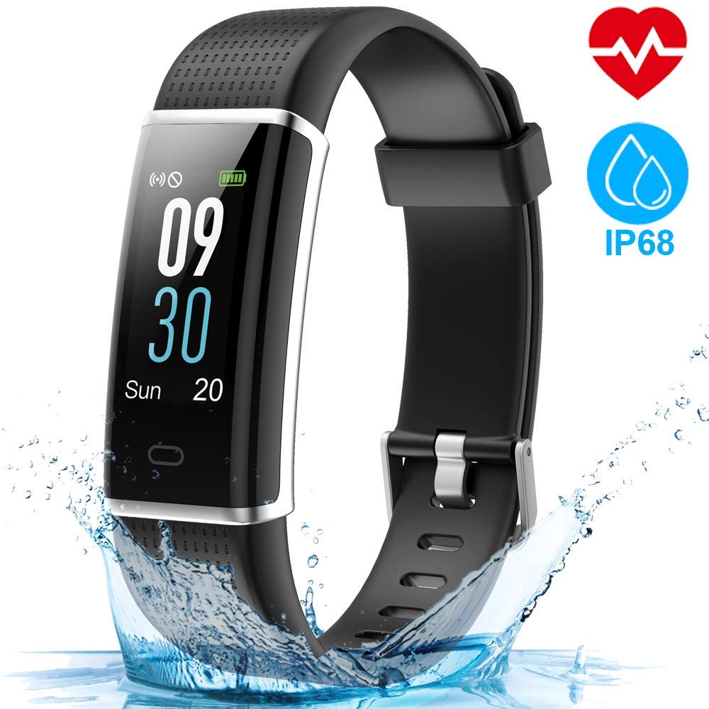 🥇 HOMSCAM Pulsera Actividad, Pulsera Inteligente Pantalla Color Reloj  Impermeable IP68 Con Monitor De Ritmo Cardíaco… 🥇 Pulseras De Actividad