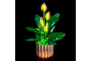 LocoLee Licht Kompatibel mit Lego 11504 Peace Lily (Kein - Lego-Set) Dekorative Beleuchtung Set Compatible with Lego The Botanical Collection Friedenslilie 11504