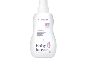 ATTITUDE Baby Detergent, EWG Verified, Herbal and Mineral Ingredients, HE Compatible, Vegan, Sweet Lullaby, 35 Loads, 1.05 Litres