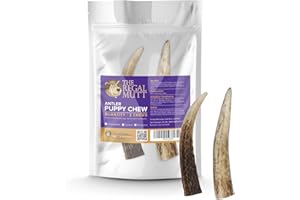 The Regal Mutt - Antler Puppy Chew - Bag of 2 - Suitable for Puppies & Smaller Dogs