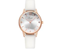 ACKSSI Wrist Watch for Women, Classic Designed Quartz Analog Women's Watch with Breathable Leather Strap