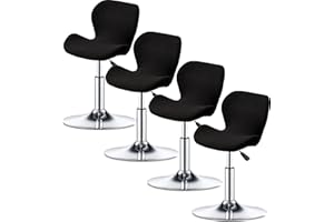 ELYSYSRL Bar Stool Cover Set of 2/4/6 Shell Back Adjustable Swivel Bar Stools Slipcover,Barstool Protector Covers for Dining Room Kitchen (Color : #3, Size : 4pcs)