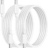 2 Pack 2M 60W USB C to USB C Cable for iPhone 15/16/17 Pro | 2M Type C to Type C Fast Charging Cable for iPhone 17/16/15 Pro