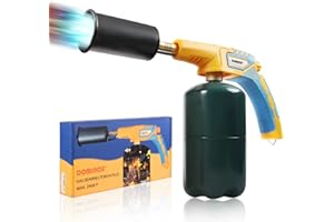 DOMINOX Blow Torch, Creme Brulee Torch, Cooking Blow Torch, Fits All Tanks Butane Torch, Food Blow Torch for BBQ, Baking, Brulee, DIY Soldering(Butane Not Included)