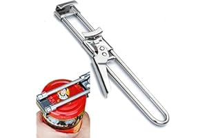 ZENGXIAOYUN Master Jar & Bottle Opener, Adjustable Multifunctional Stainless Steel Can Opener, Glass Lid Gripper, Manual Kitchen Accessories