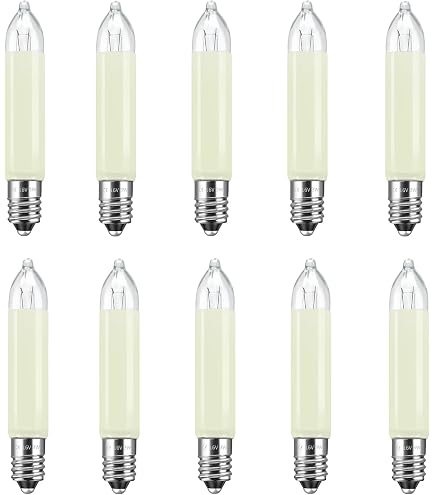 LED Ersatzkerzen Für Lichterketten - E10 Sockel, 3W / 16V, 2 Stück, Energiesparend & Langlebig