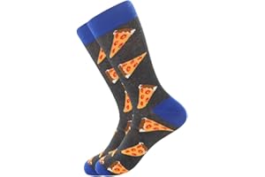 BONANGEL Men's Fun Dress Socks, Crazy Christmas Socks Colorful Funky Novelty Funny Casual Cotton Office Birthday Socks for Men Dad