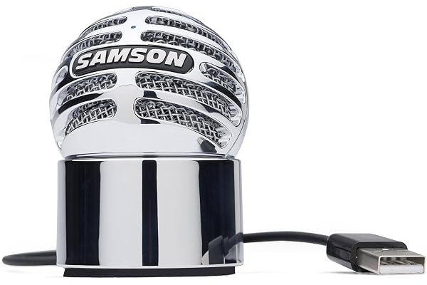 Samson Meteorite Microphone à condensateur USB cardioïde Chrome