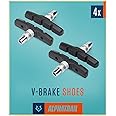 Alphatrail V-Brake Brake Pads 2 Pairs 70mm I High braking power in everyday life I Durable Brake Pad & 100% Fitting for V-Brakes of Shimano, Tektro, Avid, SRAM, XLC etc.