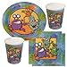 Produktbild Partyset Monster, 44-tlg., Kindergeburtstag mit 12 Jungen; 12 Papp-Teller, 12 Papp-Bechern, 20 Servietten Monstermotiv Kinderparty