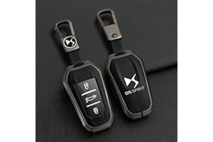 OscitY Auto Zinco Lega Chiavi Custodie, per DS ds7 ds5 ds6 ds9 New Energy ds3 4s 5LS Key Cover Impermeabile Resistente all'Usura AntiGraffio Protezione Accessori,A/Black-Gun Color