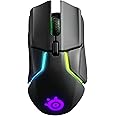 SteelSeries Rival 650 Quantum Wireless Mouse da Gioco, Doppio Sensore Ottico, Distanza di Sollevamento Personalizzabile, Nero