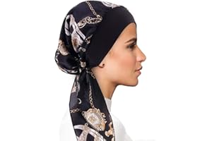 FADACHY Chemo Headwear for Women Head Scarfs Turbans UK Cancer Scarves Bandanas Hair Loss Beanie Hat Cancer Headwear Headwrap Scarfs Cap Silky Muslim