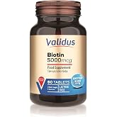 Validus Biotin 5000 Mcg 60 Tablets