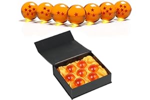 SIMUR Simuer Unisex Stars Acrylic Transparent Play Balls Crystal Party 7pcs Set 4.3cm with Gift Box