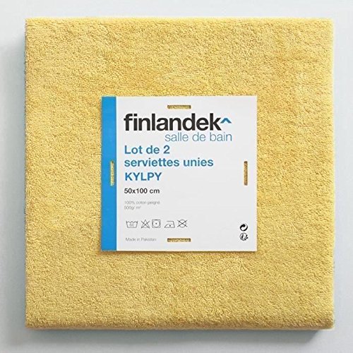 finlandek Set 2 Handtücher kylpy 50 x 100 cm senfgelb - 2