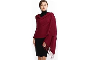 RIIQIICHY Hiver Chaud Écharpe Pashmina Châle Etole Foulard Femmes Longues Grandes Douces