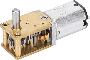 HILILAND Mini moteur à engrenages en métal Micro moteurs de ventilateur électrique N20 DC12V réduction de vitesse CW/CCW Micro moteur(DC12V27RPM)