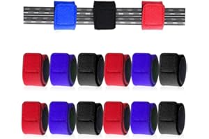 NOKDAL 12 Pezzi Cinghie per Canna da Pesca Fascette Elastiche per Canne da Pesca Cintura per Canna da Pesca Elastica Canna da Pesca Cinghie Elastiche da Pesca Accessori per Fissare Le Canna