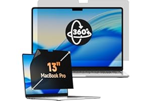 Mamol 360° Filtre de Confidentialité pour MacBook Pro 13 Pouces (2016-2022, M1,M2) & MacBook Air 13" (2018-2021, M1), Anti Spy/Anti Bleu Lumiére Filtre Confidentialité Air M1 13.3“